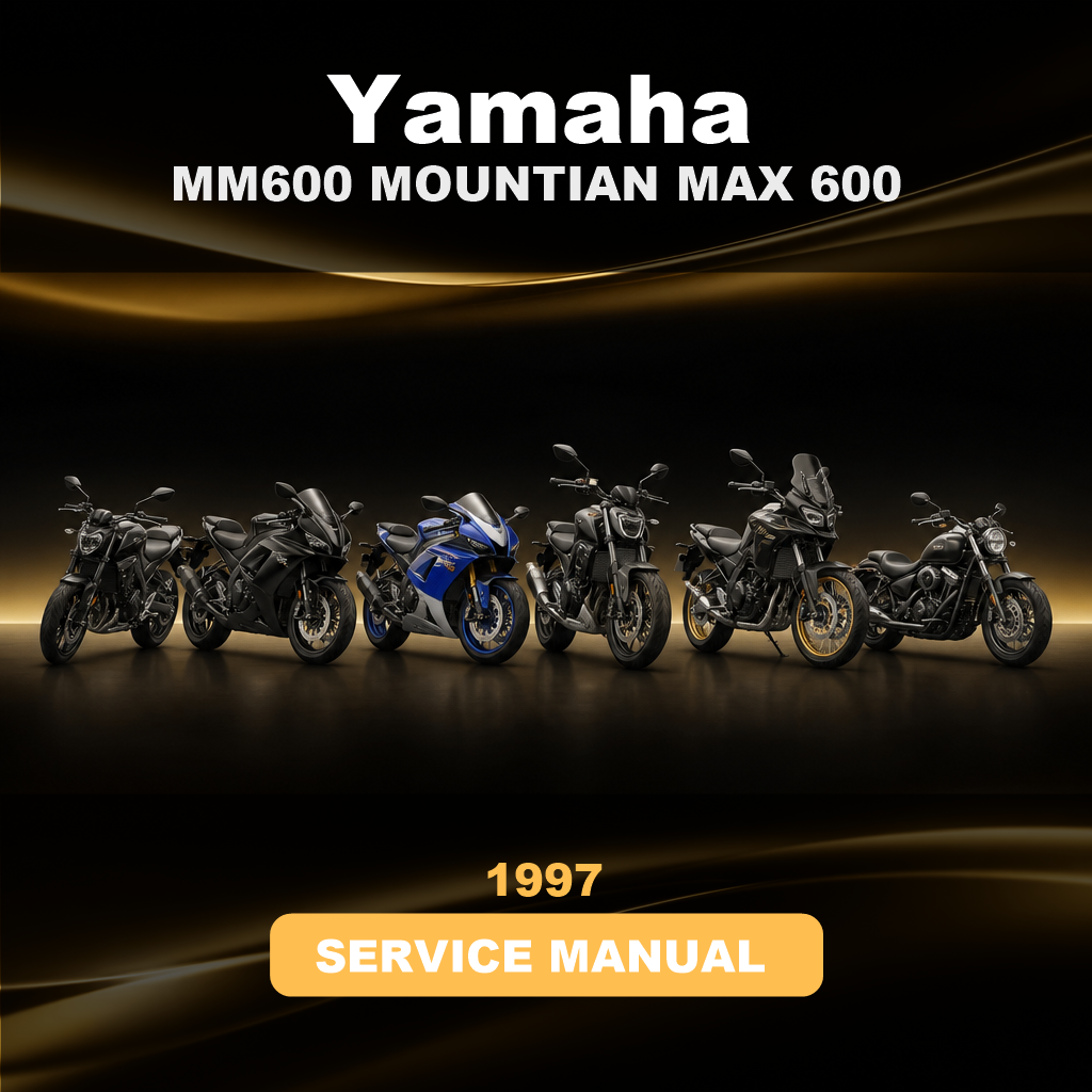 1997 YAMAHA MM600 MOUNTIAN MAX 600 Factory Service & Work Shop Manual