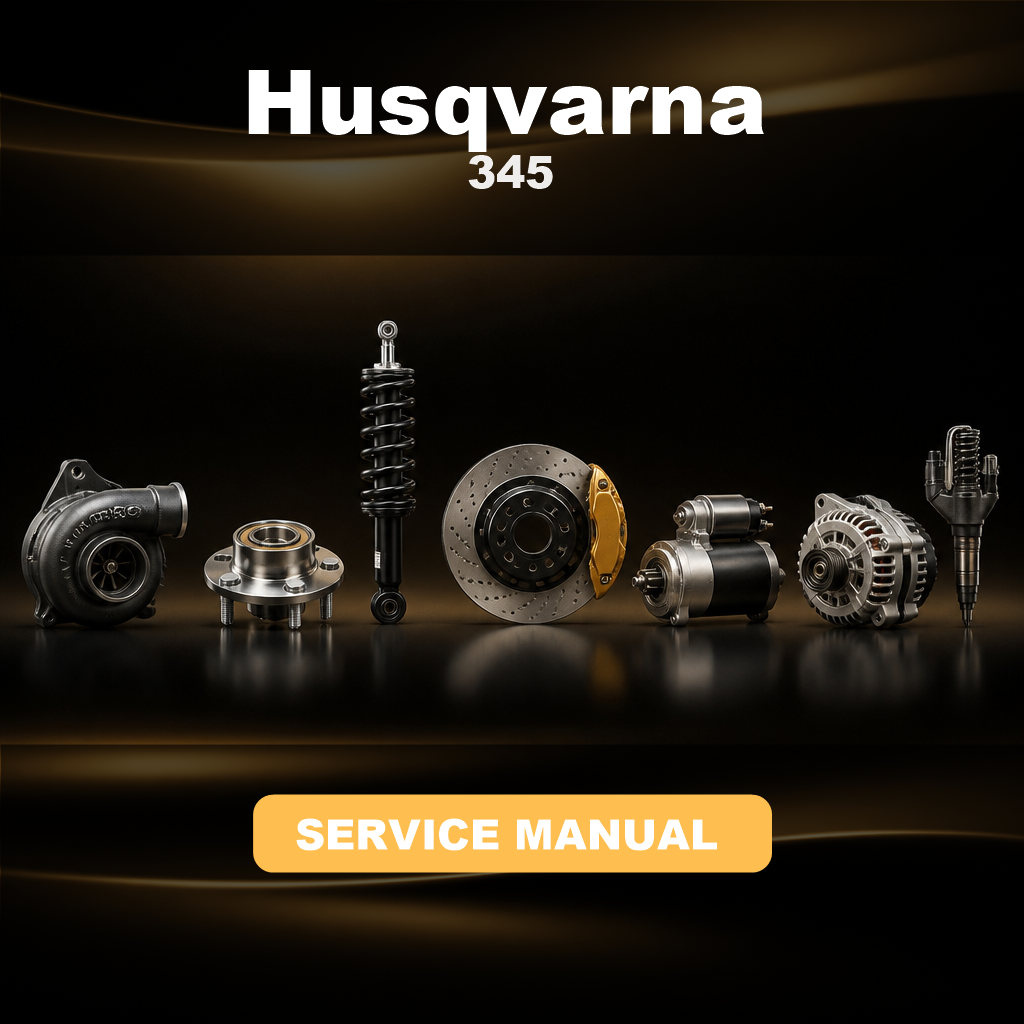HUSQVARNA 345 Factory Service & Work Shop Manual