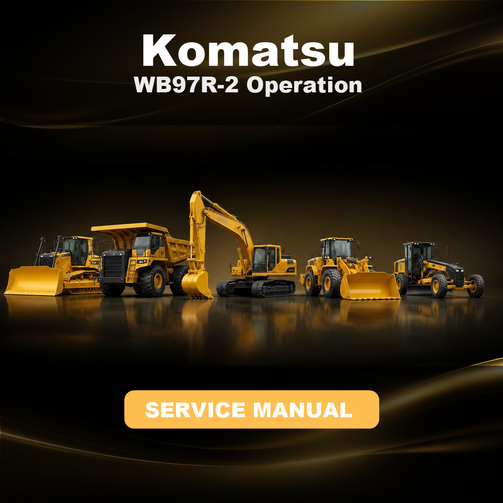 KOMATSU WB97R-2 Operation & Maintenance Manual