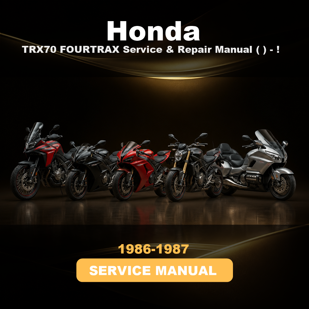 HONDA TRX70 FOURTRAX Service & Repair Manual (1986 1987) - !