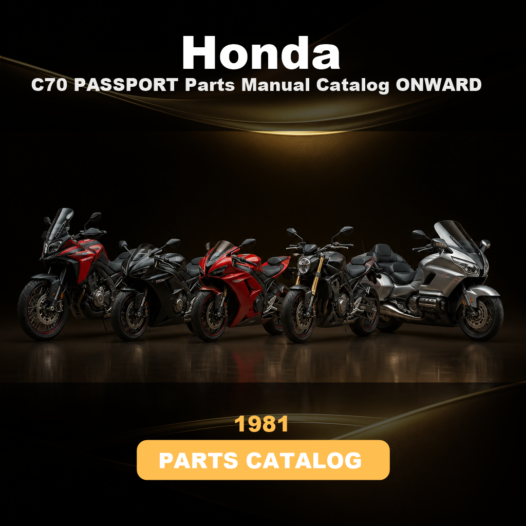 HONDA C70 PASSPORT Parts Manual Catalog 1981 ONWARD