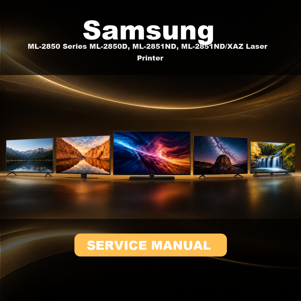 SAMSUNG ML-2850 Series ML-2850D, ML-2851ND, ML-2851ND/XAZ Laser Printer Service Repair Manual