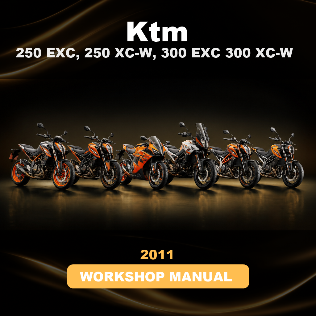 2011 KTM 250 EXC, 250 XC-W, 300 EXC 300 XC-W Workshop Service Repair Manual