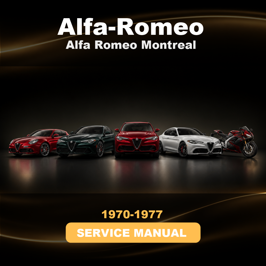Alfa Romeo Montreal 1970-1977 Factory Service Repair Manual