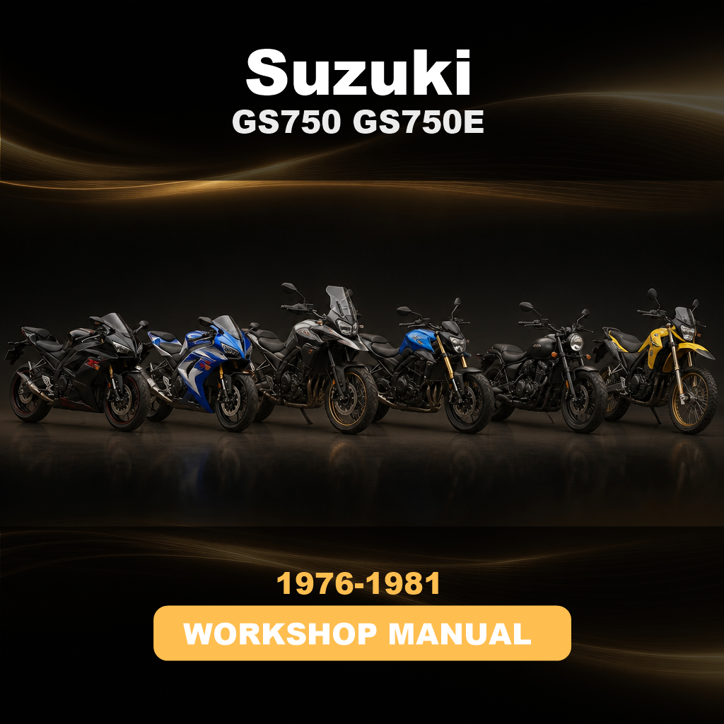 SUZUKI GS750 GS750E Service Repair Workshop Manual 1976-1981