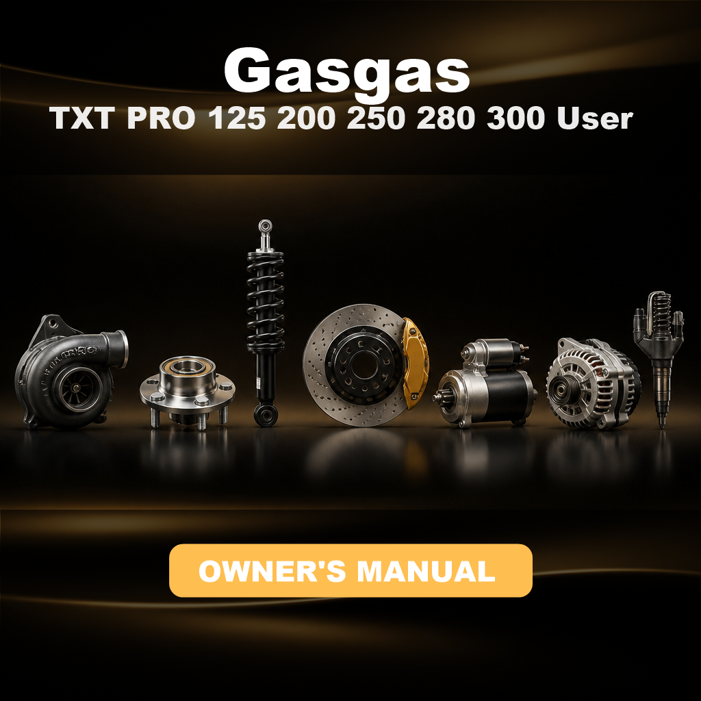 GASGAS TXT PRO 125 200 250 280 300 User Owner Manual