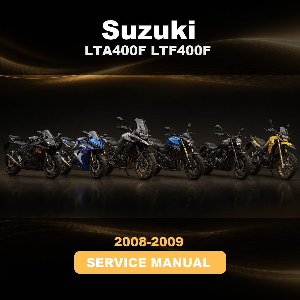 SUZUKI LTA400F LTF400F 2008 2009 Factory Service Repair Manual