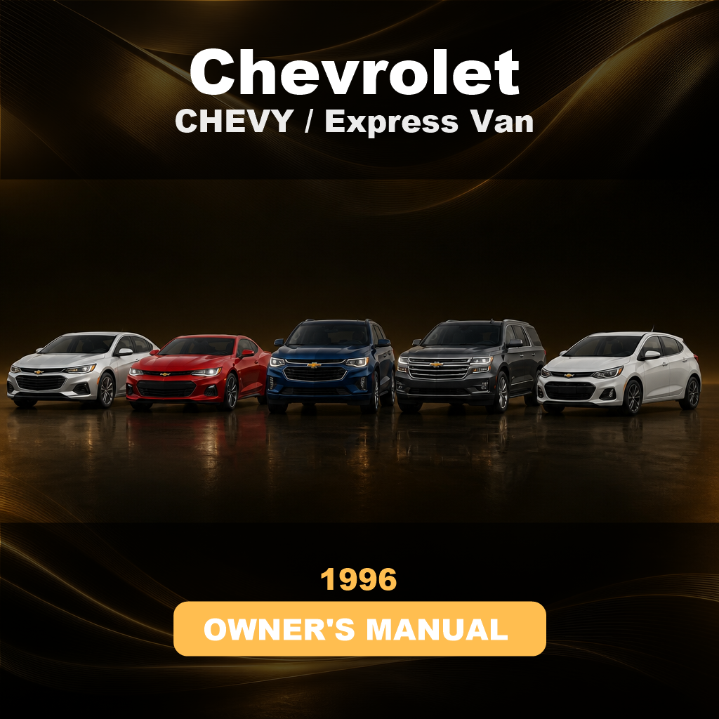1996 CHEVY / CHEVROLET Express Van Owners Manual