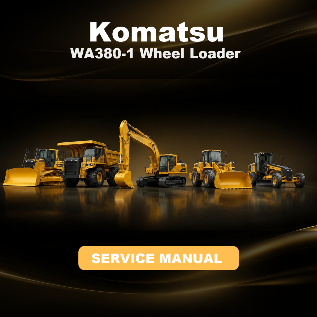 KOMATSU WA380-1 Wheel Loader Service & Repair Manual