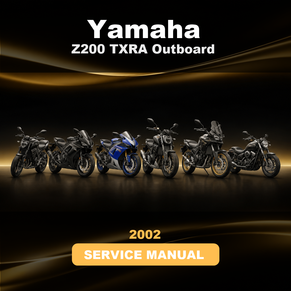 2002 YAMAHA Z200 TXRA Outboard Service Repair Maintenance Manual. Factory