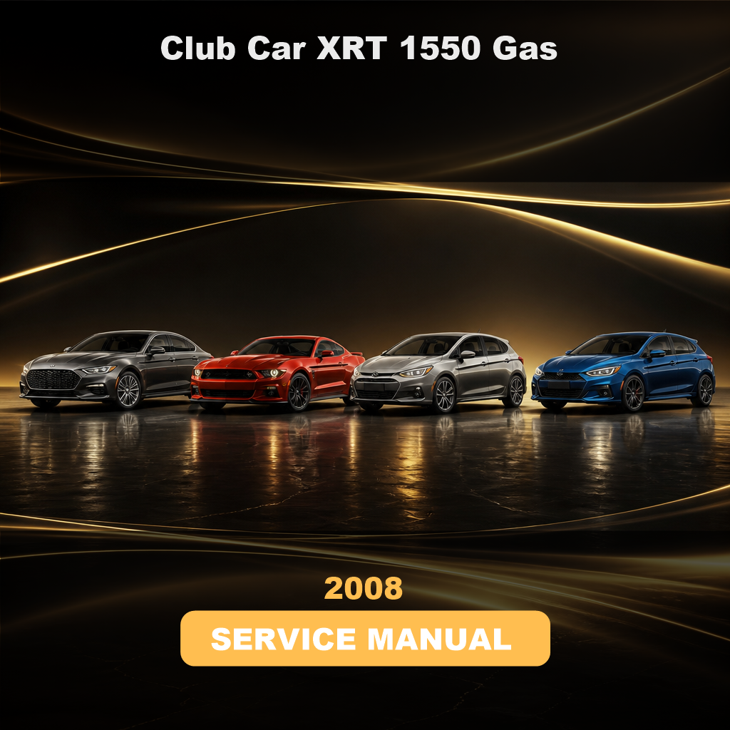2008 Club Car XRT 1550 Gas Factory Service & Work Shop Manual