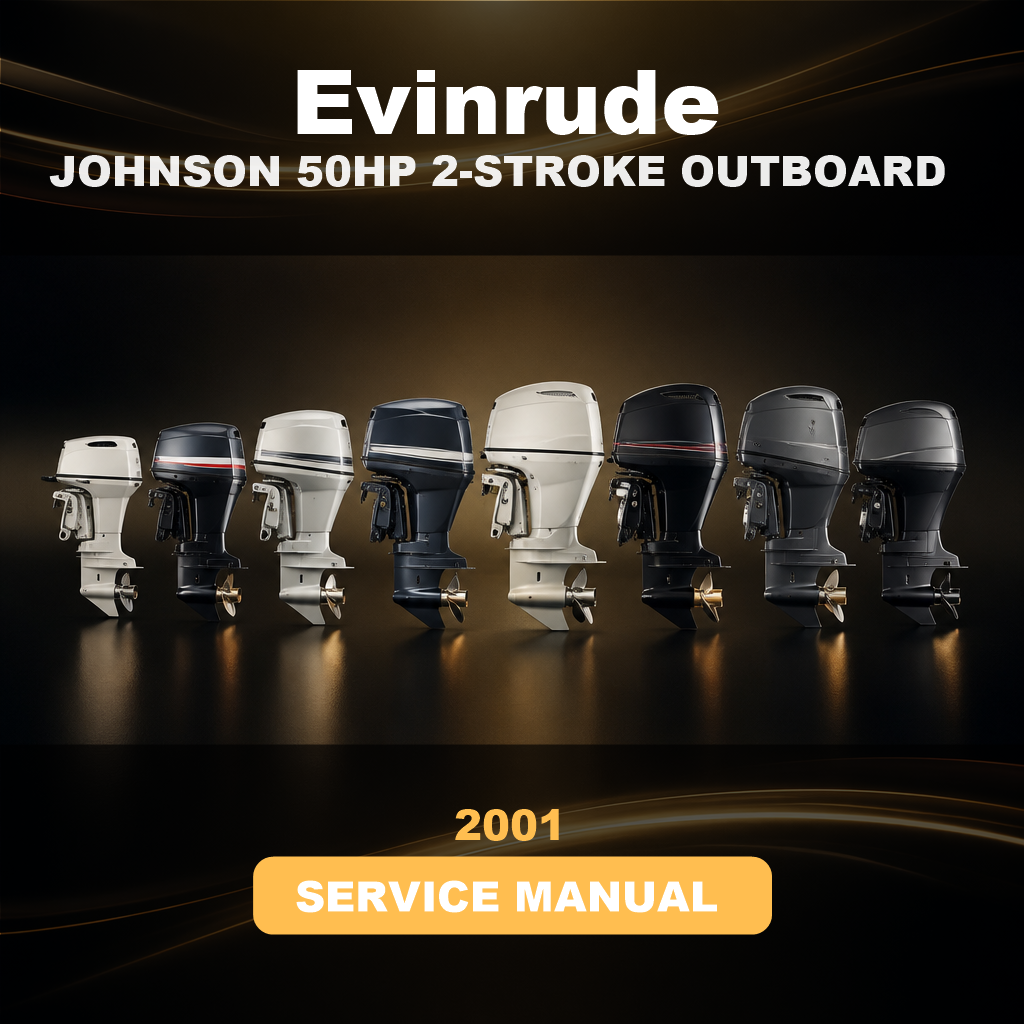 2001 JOHNSON EVINRUDE 50HP 2-STROKE OUTBOARD Factory Service & Work Shop Manual