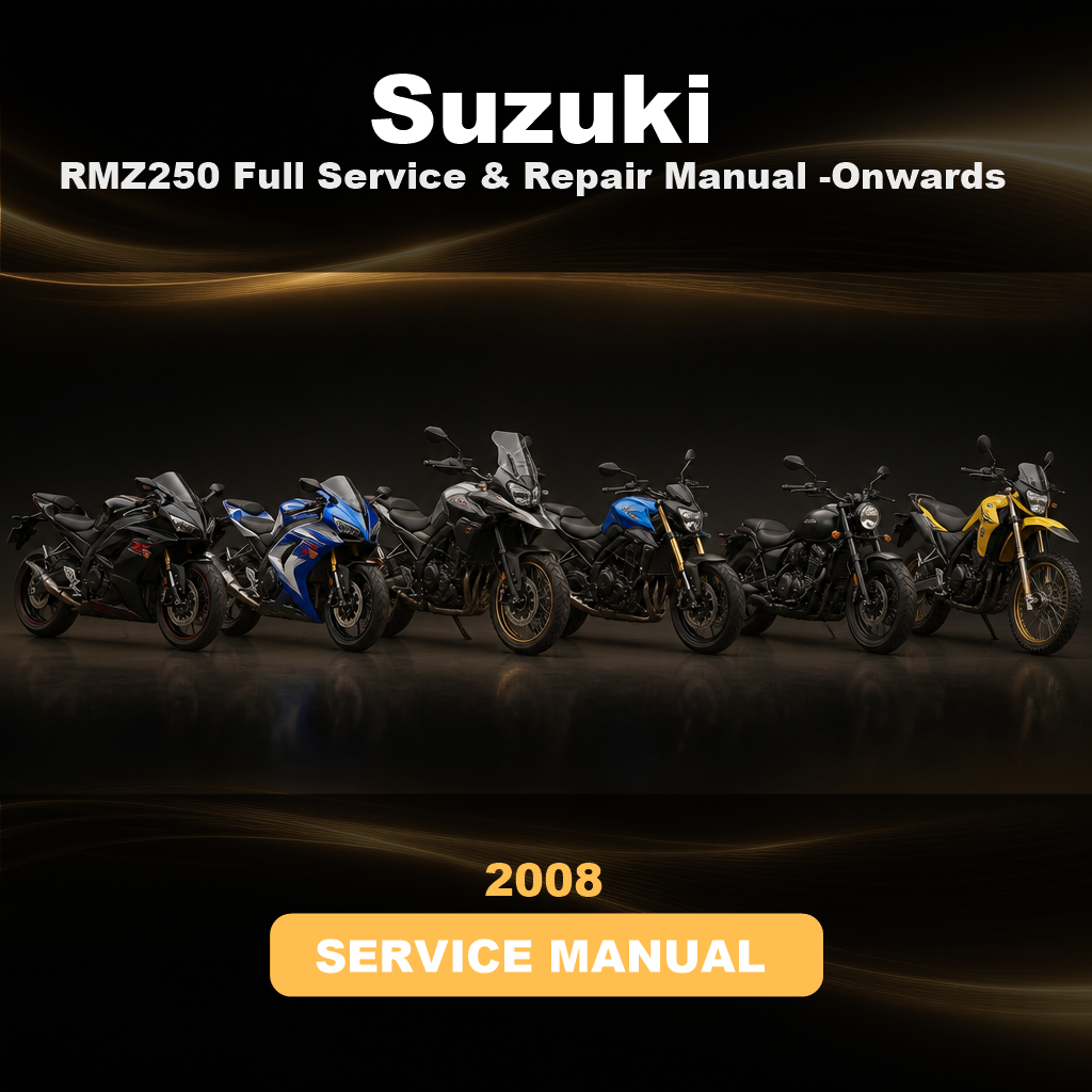 SUZUKI RMZ250 Full Service & Repair Manual 2008-Onwards