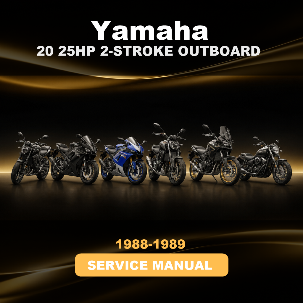 1988-1989 YAMAHA 20 25HP 2-STROKE OUTBOARD Repair Manual