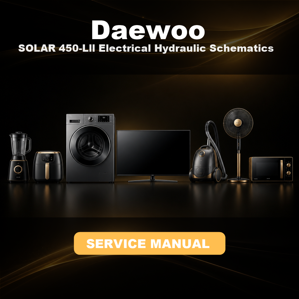 DAEWOO SOLAR 450-Lll Electrical Hydraulic Schematics Manual