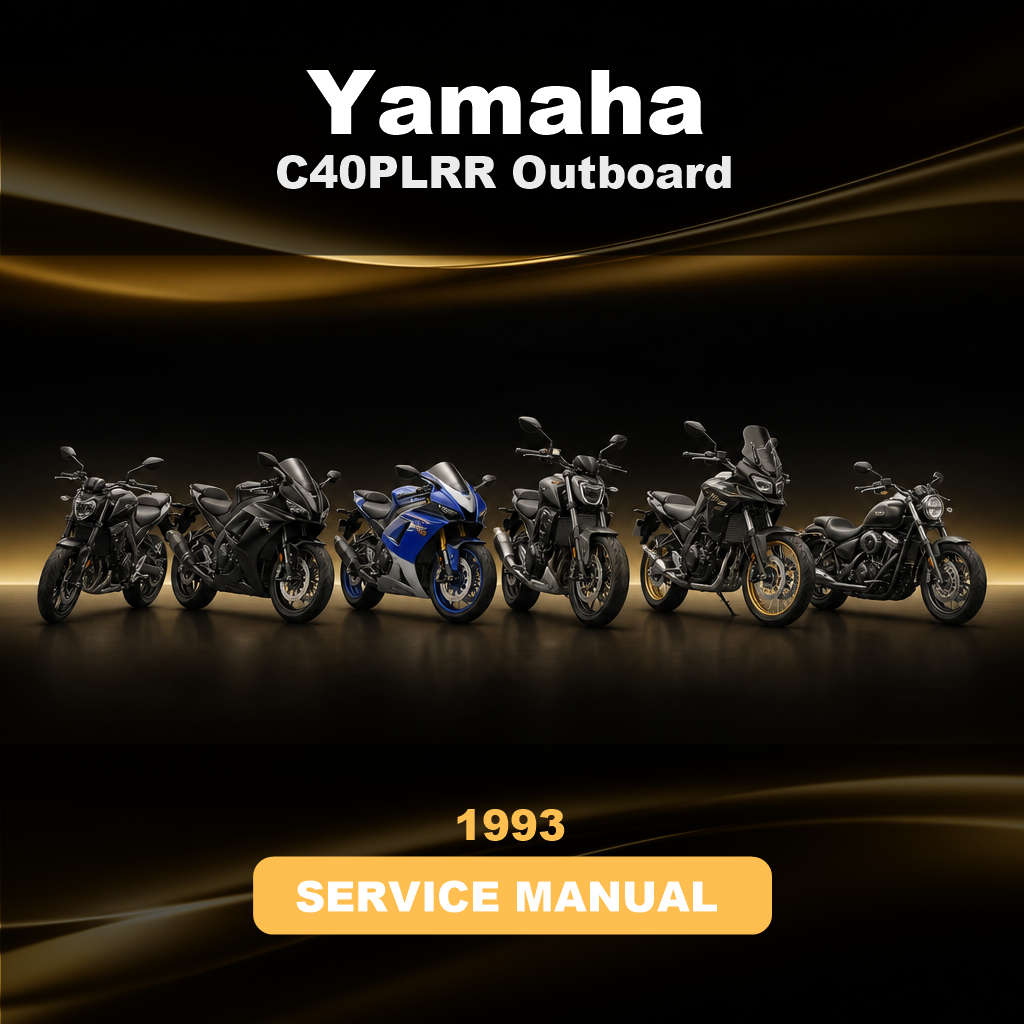 1993 YAMAHA C40PLRR Outboard Service Repair Maintenance Manual. Factory