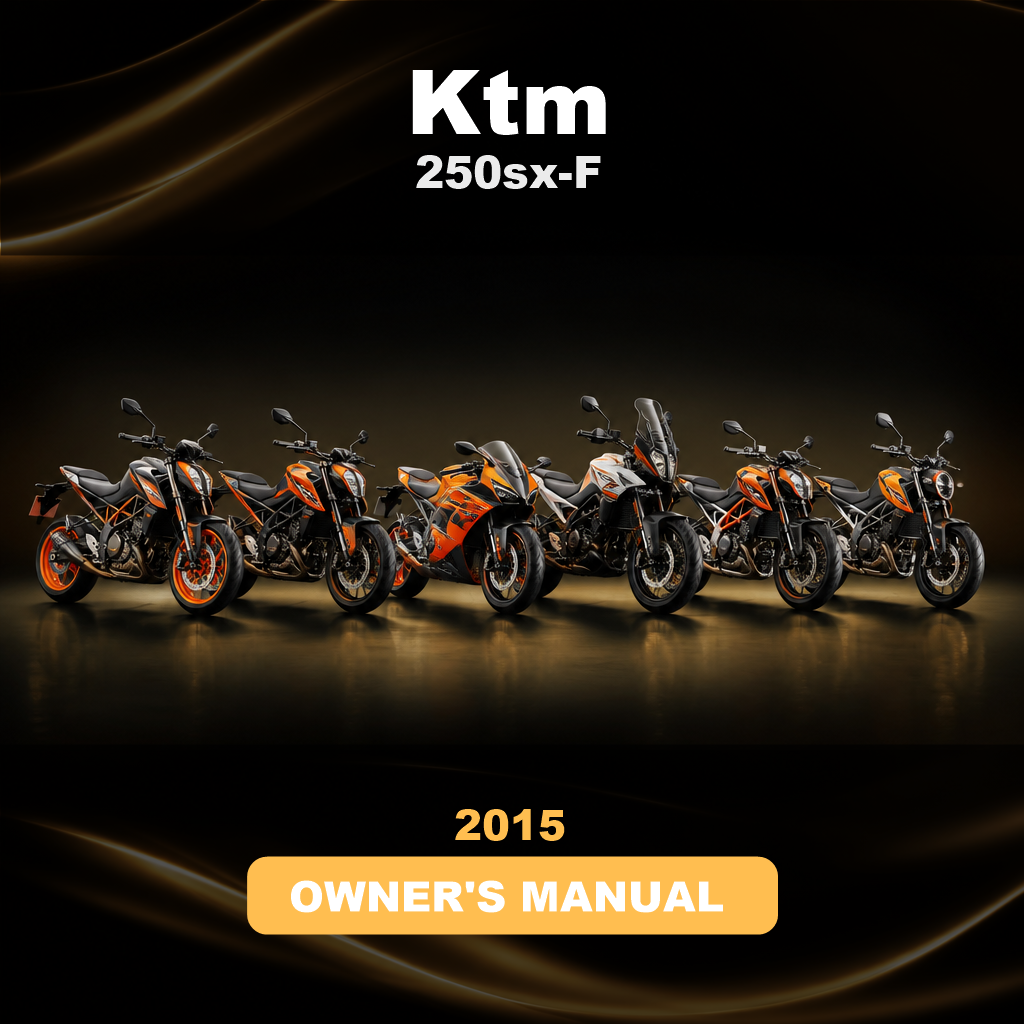 KTM 250sx-F Owners Manual 2015