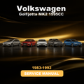 VOLKSWAGEN Golf/jetta MK2 1595CC 1983-1992 Service Manual