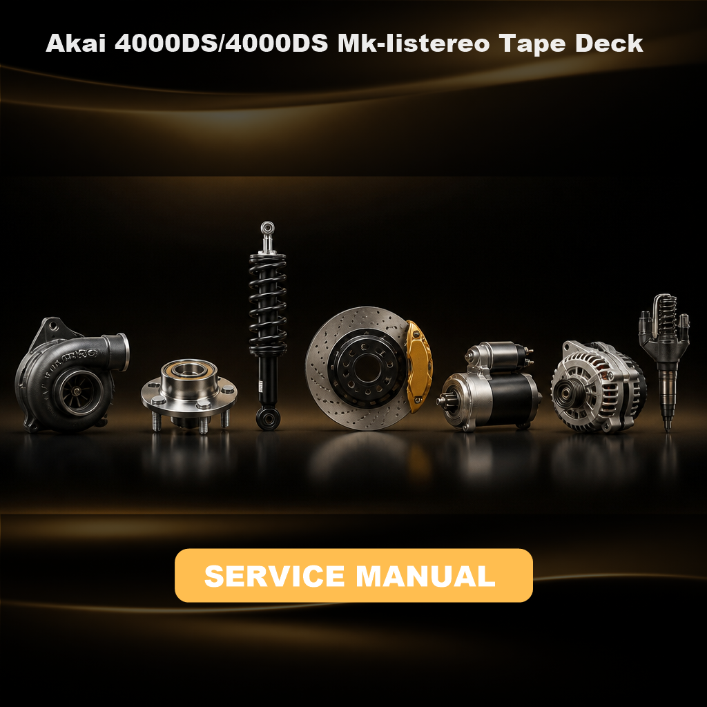Akai 4000DS/4000DS Mk-Iistereo Tape Deck Repair Manual
