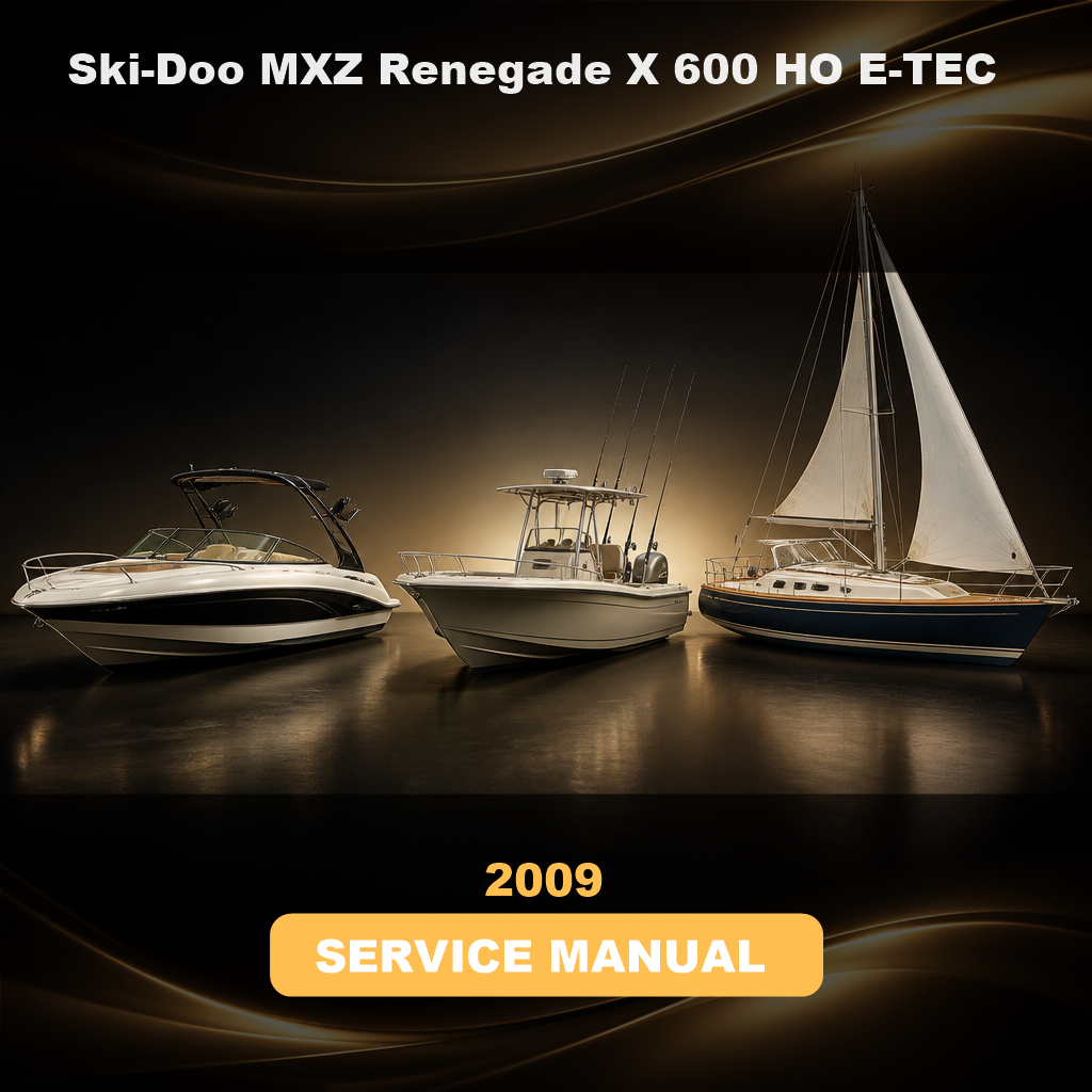 2009 Ski-Doo MXZ Renegade X 600 HO E-TEC Factory Service & Work Shop Manual