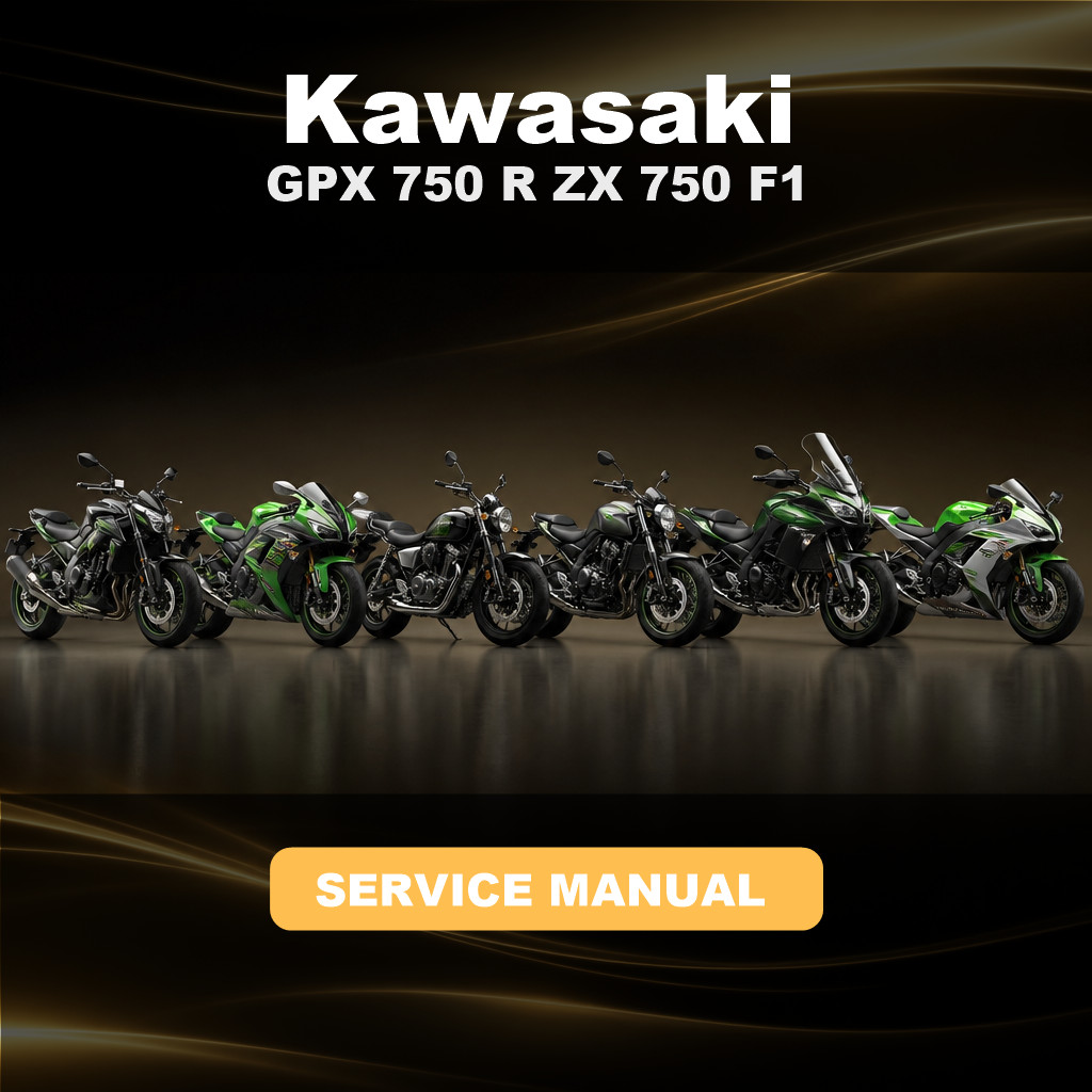 KAWASAKI GPX 750 R ZX 750 F1 Service Repair Manual