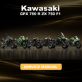 KAWASAKI GPX 750 R ZX 750 F1 Service Repair Manual