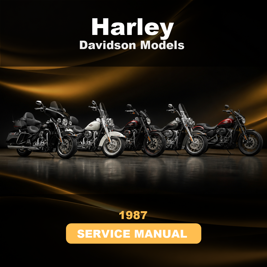 HARLEY Davidson 1987 Models Factory Service & Work Shop Manual