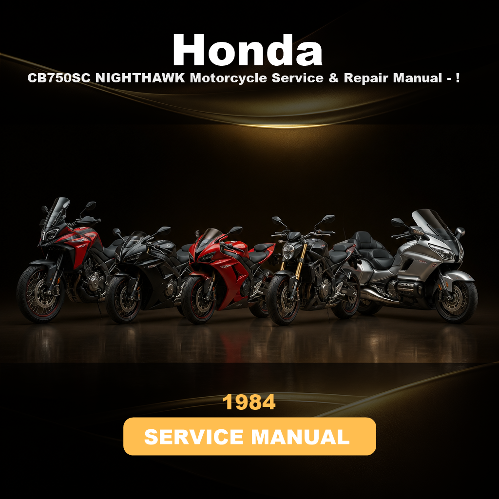 1984 HONDA CB750SC NIGHTHAWK Motorcycle Service & Repair Manual - !
