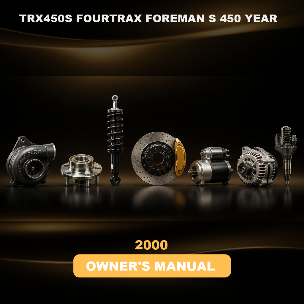 TRX450S FOURTRAX FOREMAN S 450 YEAR 2000 Owners Manual