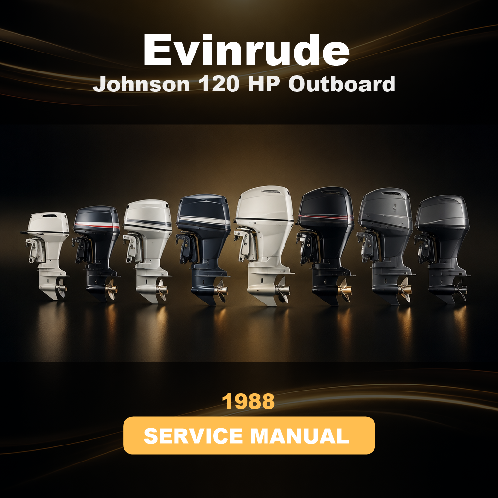 1988 Johnson EVINRUDE 120 HP Outboard Factory Service & Work Shop Manual