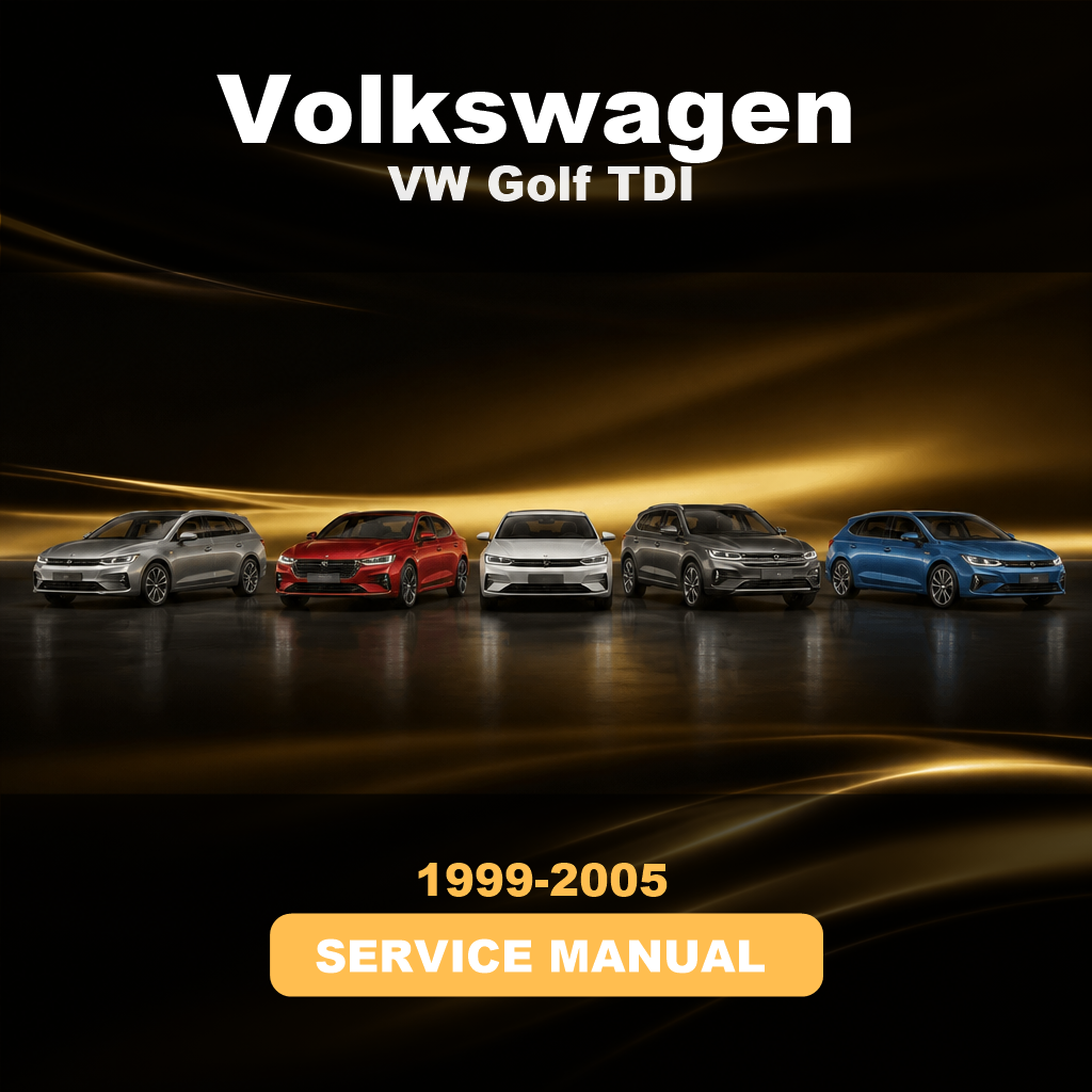 VW VOLKSWAGEN Golf TDI 1999-2005 Repair Service Manual