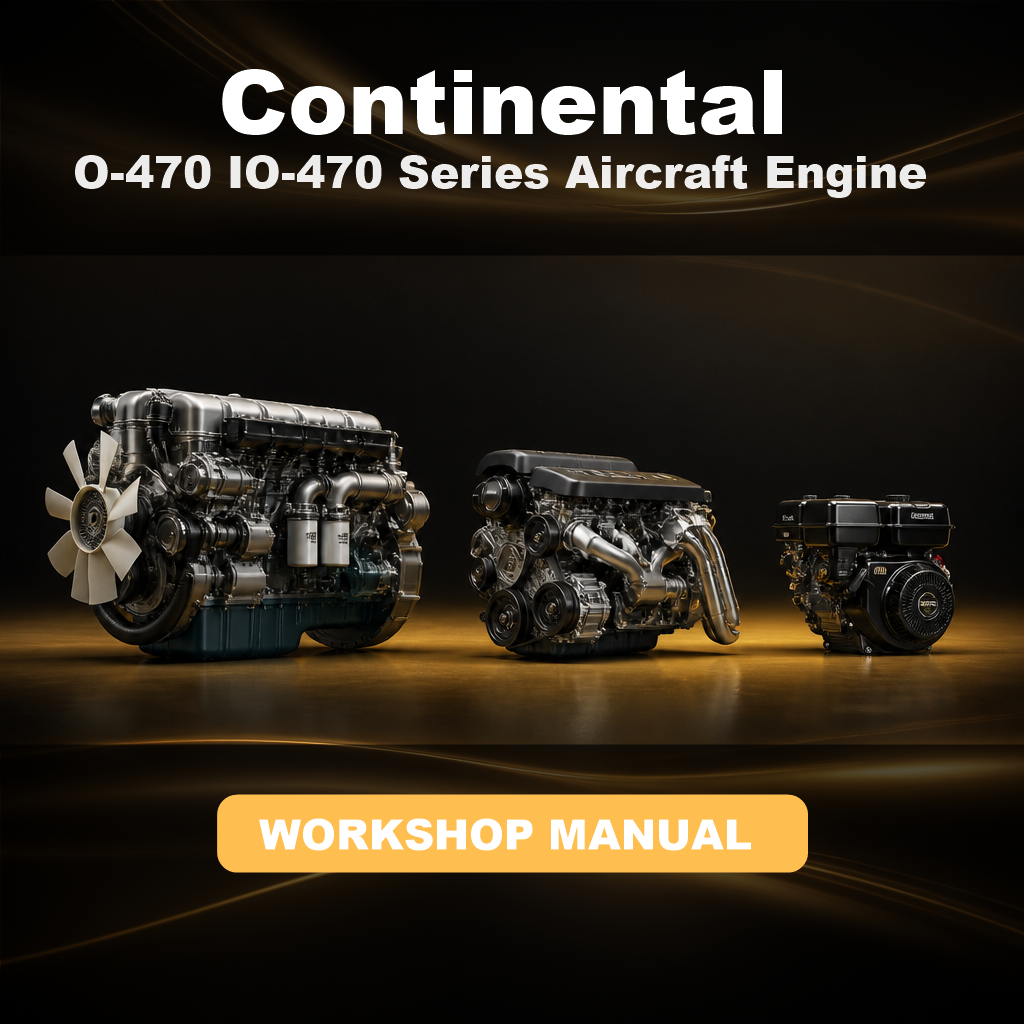 CONTINENTAL O-470 IO-470 Series Aircraft Engine Complete Workshop Service Repair Manual
