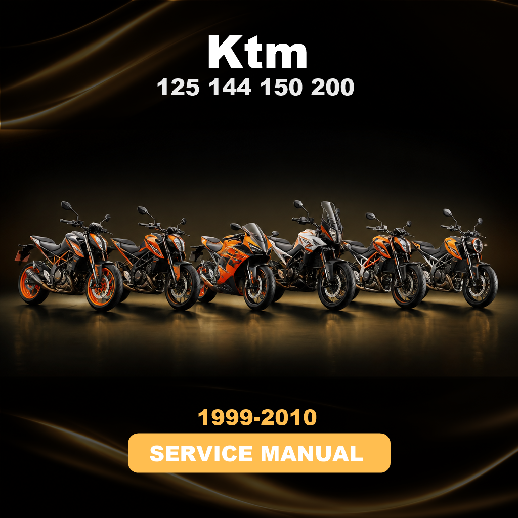 KTM 125 144 150 200 1999-2010 Factory Service Repair Manual
