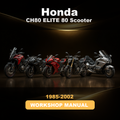 HONDA CH80 ELITE 80 Scooter Workshop Repair Manual 1985-2002