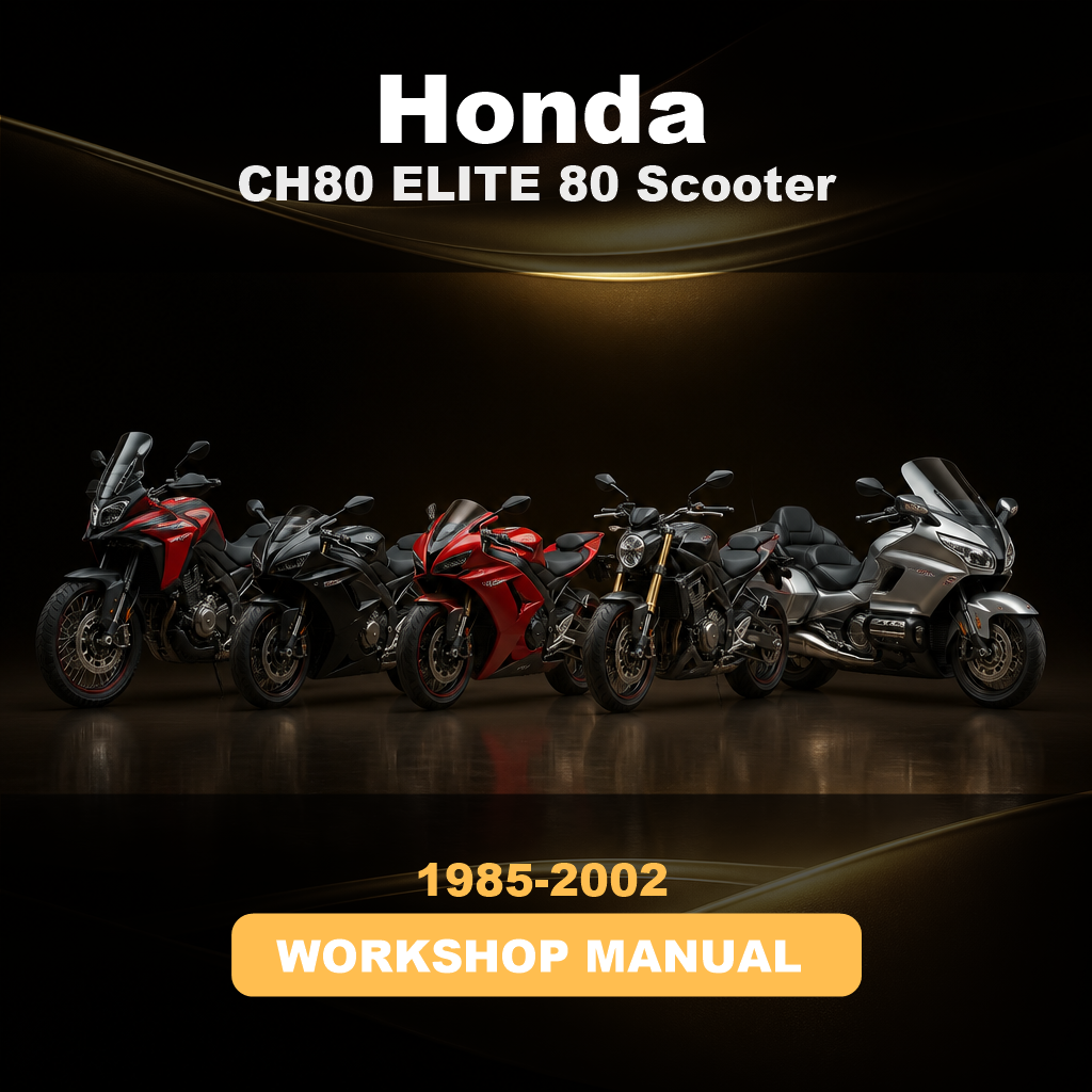 HONDA CH80 ELITE 80 Scooter Workshop Repair Manual 1985-2002