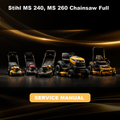 Stihl MS 240, MS 260 Chainsaw Full Service & Repair Manual