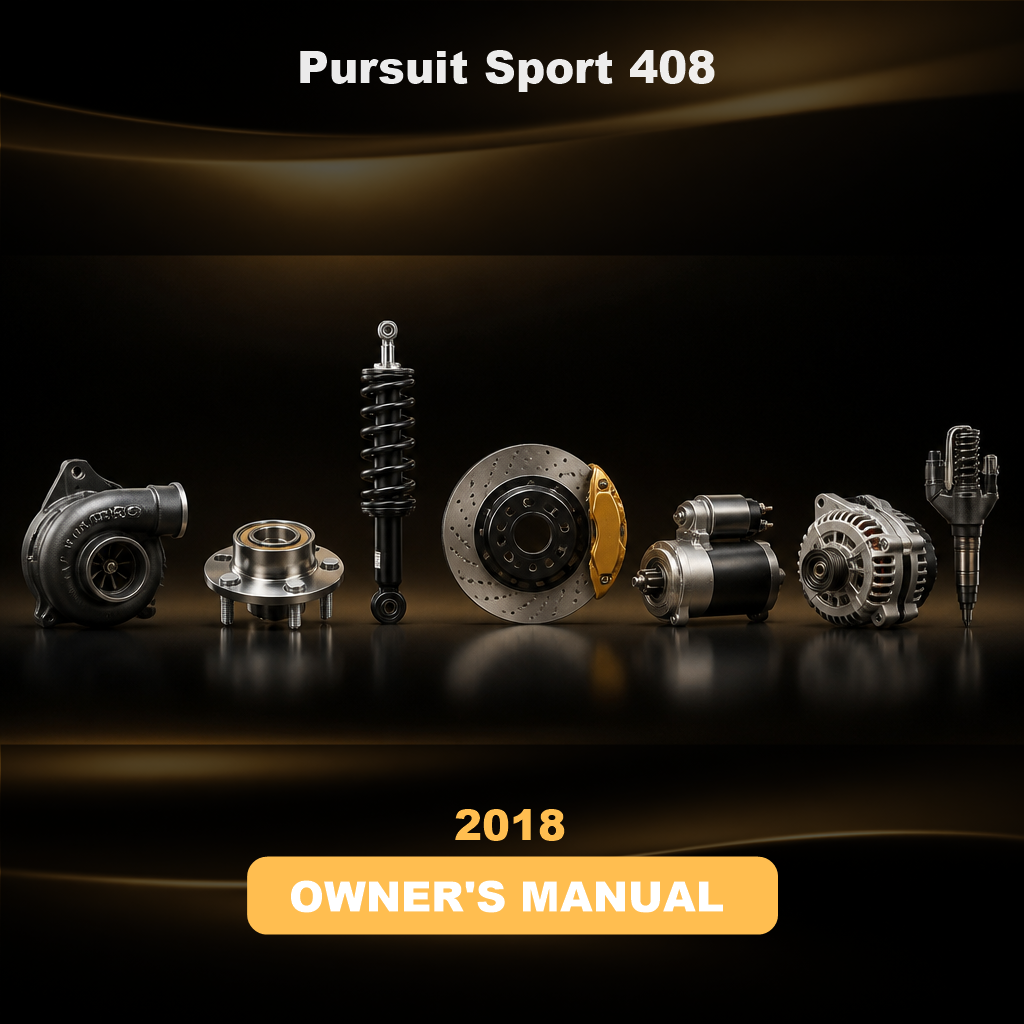 2018 Pursuit Sport 408 Owners Manual