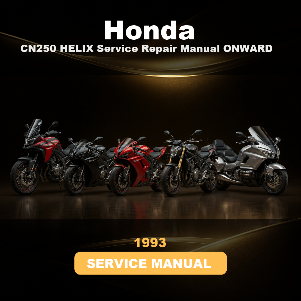 HONDA CN250 HELIX Service Repair Manual 1993 ONWARD