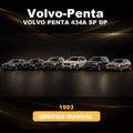 1993 VOLVO PENTA 434A SP DP Factory Service & Work Shop Manual