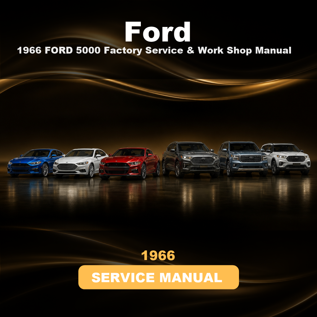 1966 FORD 5000 Factory Service & Work Shop Manual