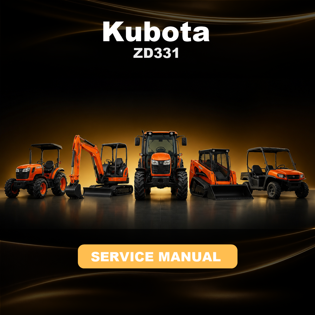 KUBOTA ZD331 Factory Service & Work Shop Manual