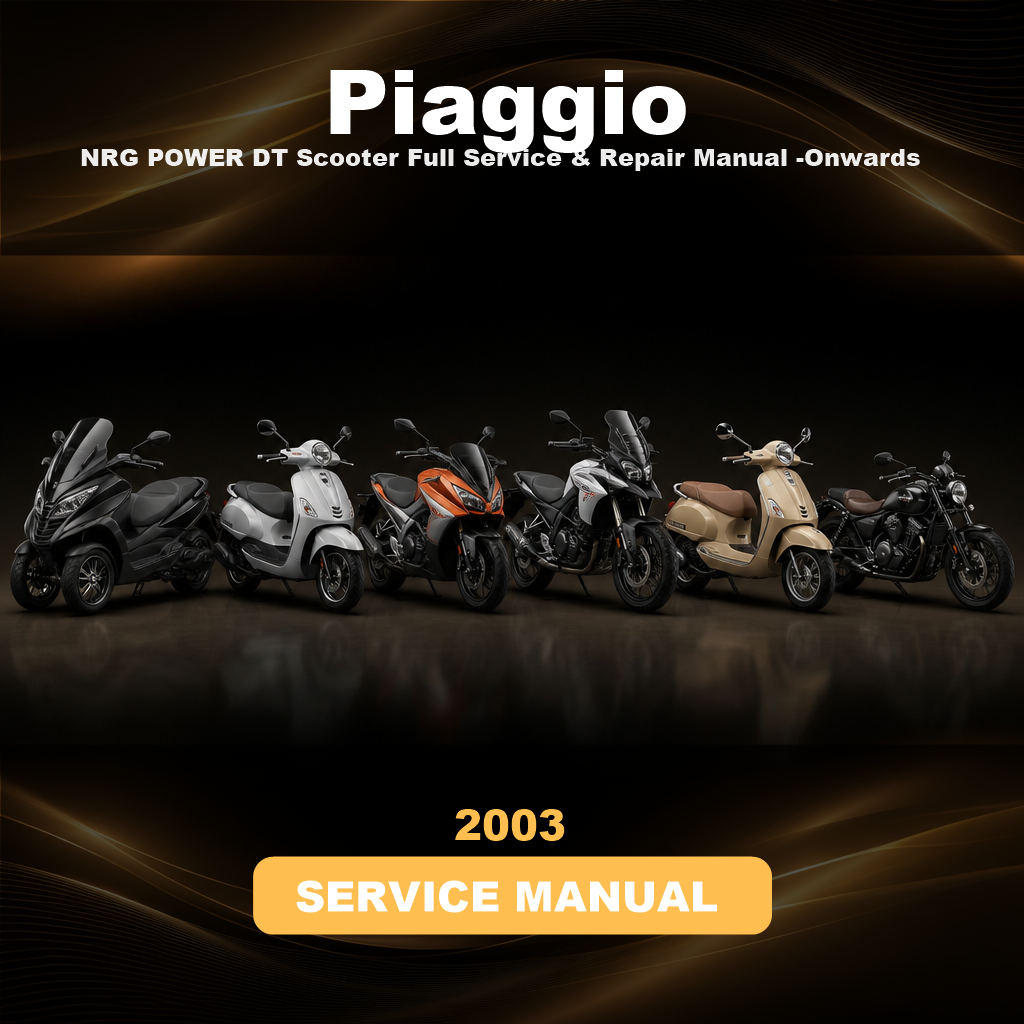 PIAGGIO NRG POWER DT Scooter Full Service & Repair Manual 2003-Onwards