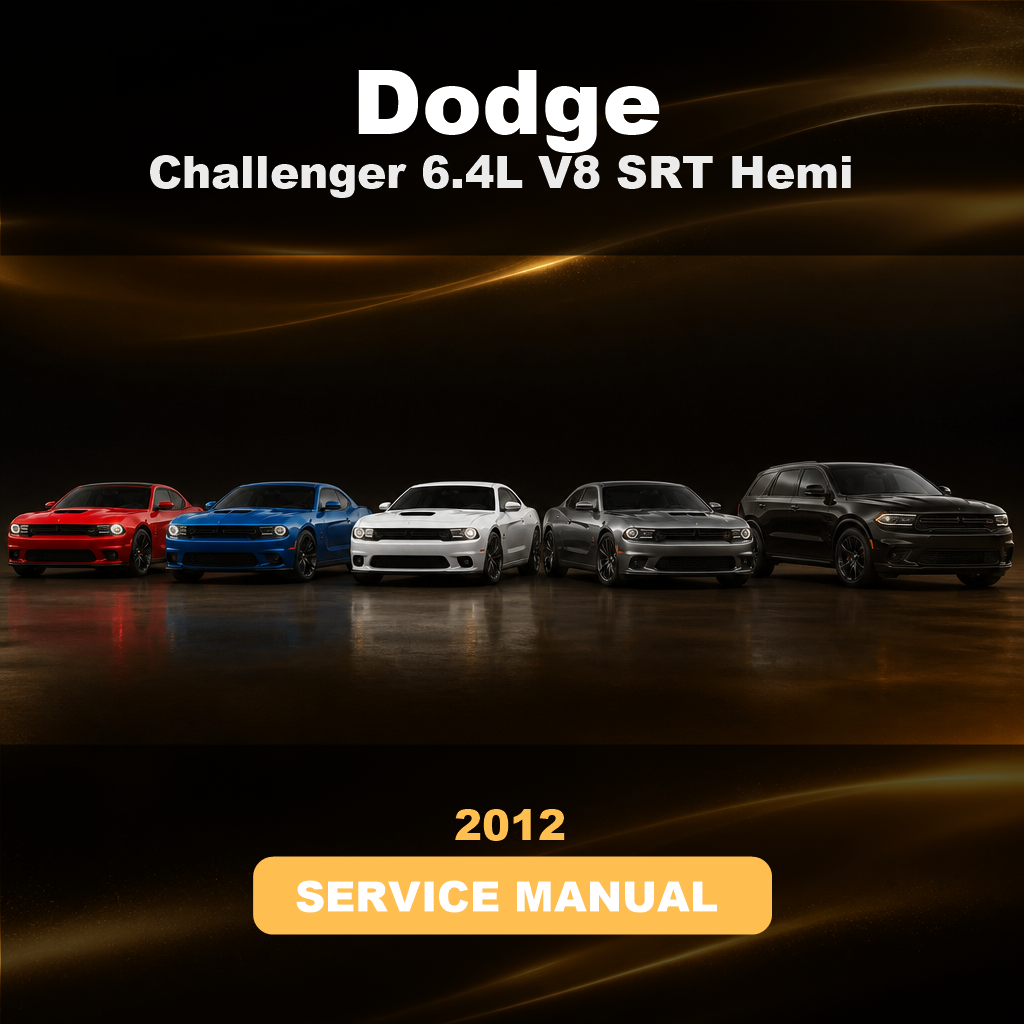 2012 DODGE Challenger 6.4L V8 SRT Hemi Service & Repair Manual