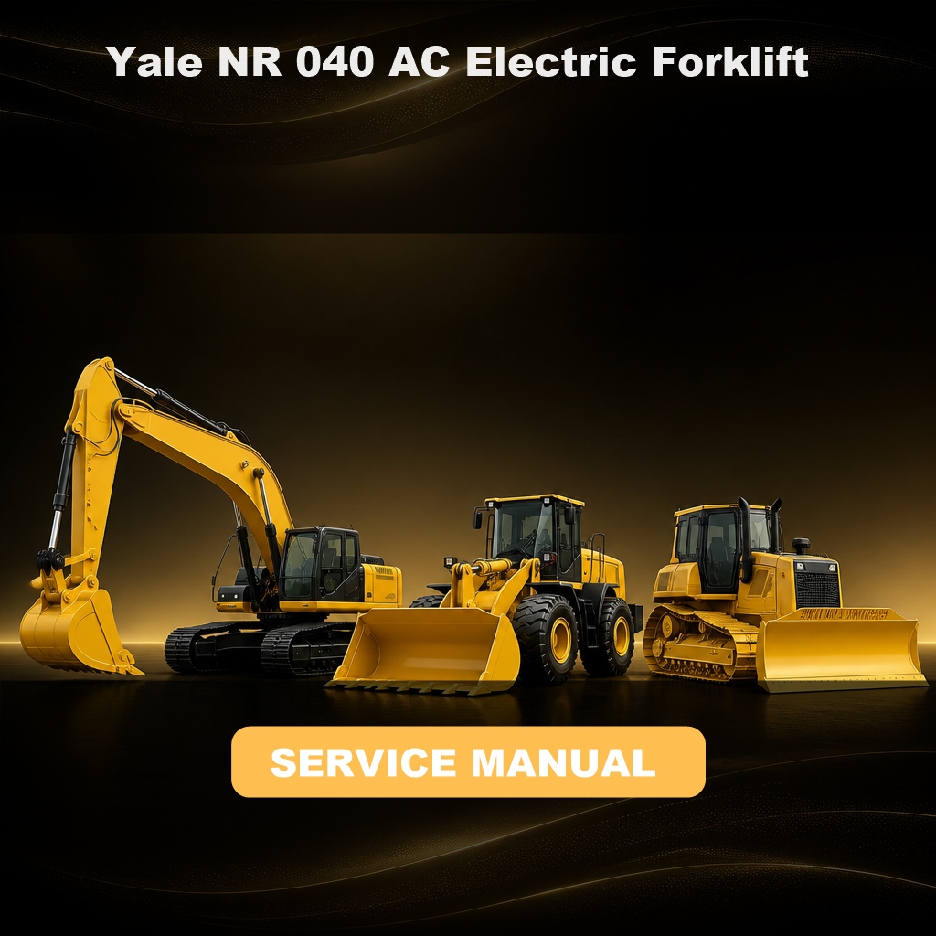 Yale NR 040 AC Electric Forklift Factory Service & Work Shop Manual