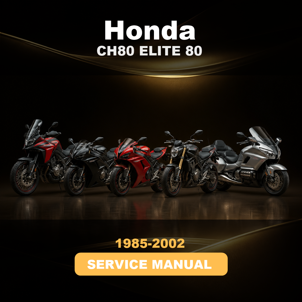 HONDA CH80 ELITE 80 Service Repair Manual 1985-2002