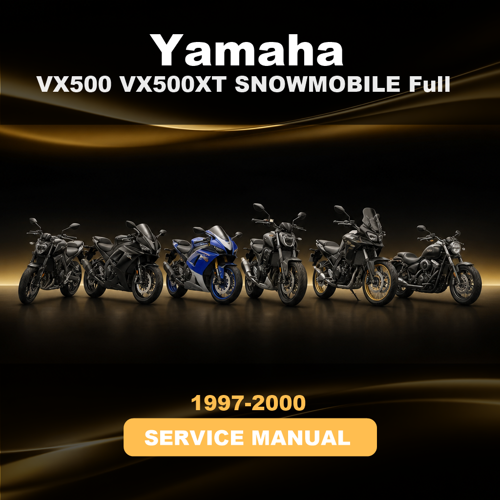YAMAHA VX500 VX500XT SNOWMOBILE Full Service & Repair Manual 1997-2000