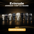 1977 EVINRUDE JOHNSON 115HP OUTBOARD Factory Service & Work Shop Manual