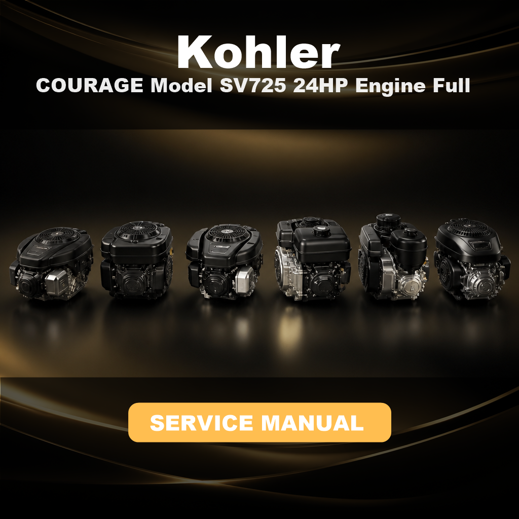 KOHLER COURAGE Model SV725 24HP Engine Full Service & Repair Manual
