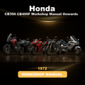 HONDA CB350 CB400F Workshop Manual 1972 Onwards