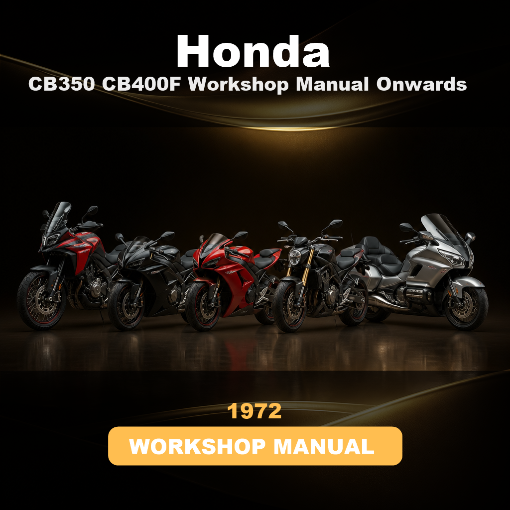 HONDA CB350 CB400F Workshop Manual 1972 Onwards